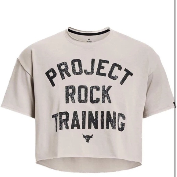 Under Armour Men's Project Rock Stay Hungry Cutoff Shirt 1377441 NWT - Picture 2 of 4